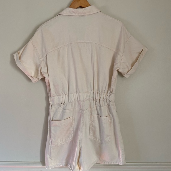 Zara Denim Utility Romper - Picture 3 of 4